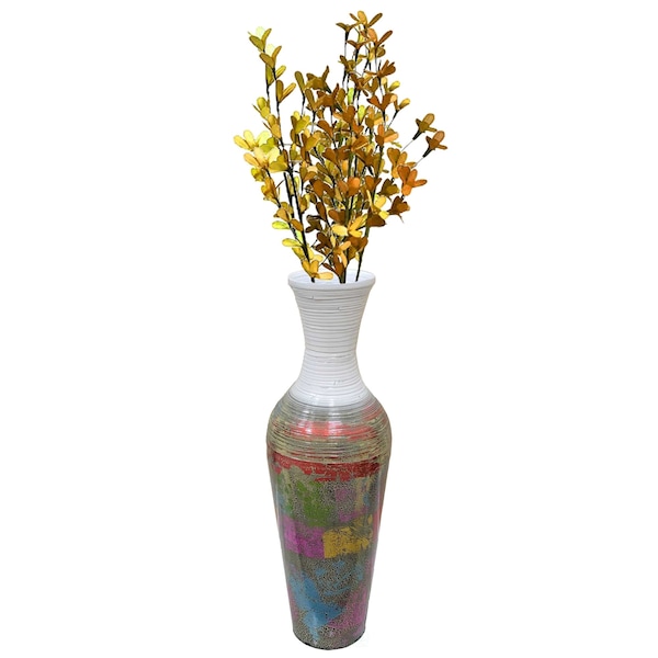 Uniquewise Large Contemporary Bamboo Floor Vase for Dining, Living Room, Entryway Decoration, 29" QI004270 - main
